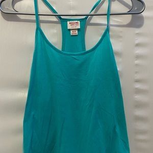 Turquoise extra small tank top